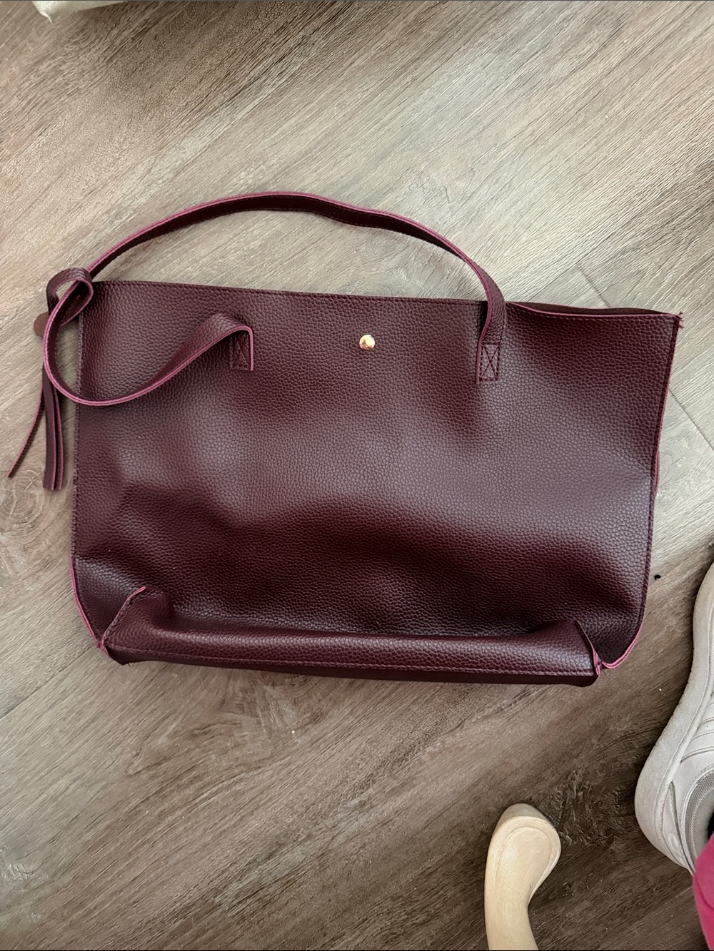 Everyday Tote Bag in Burgundy